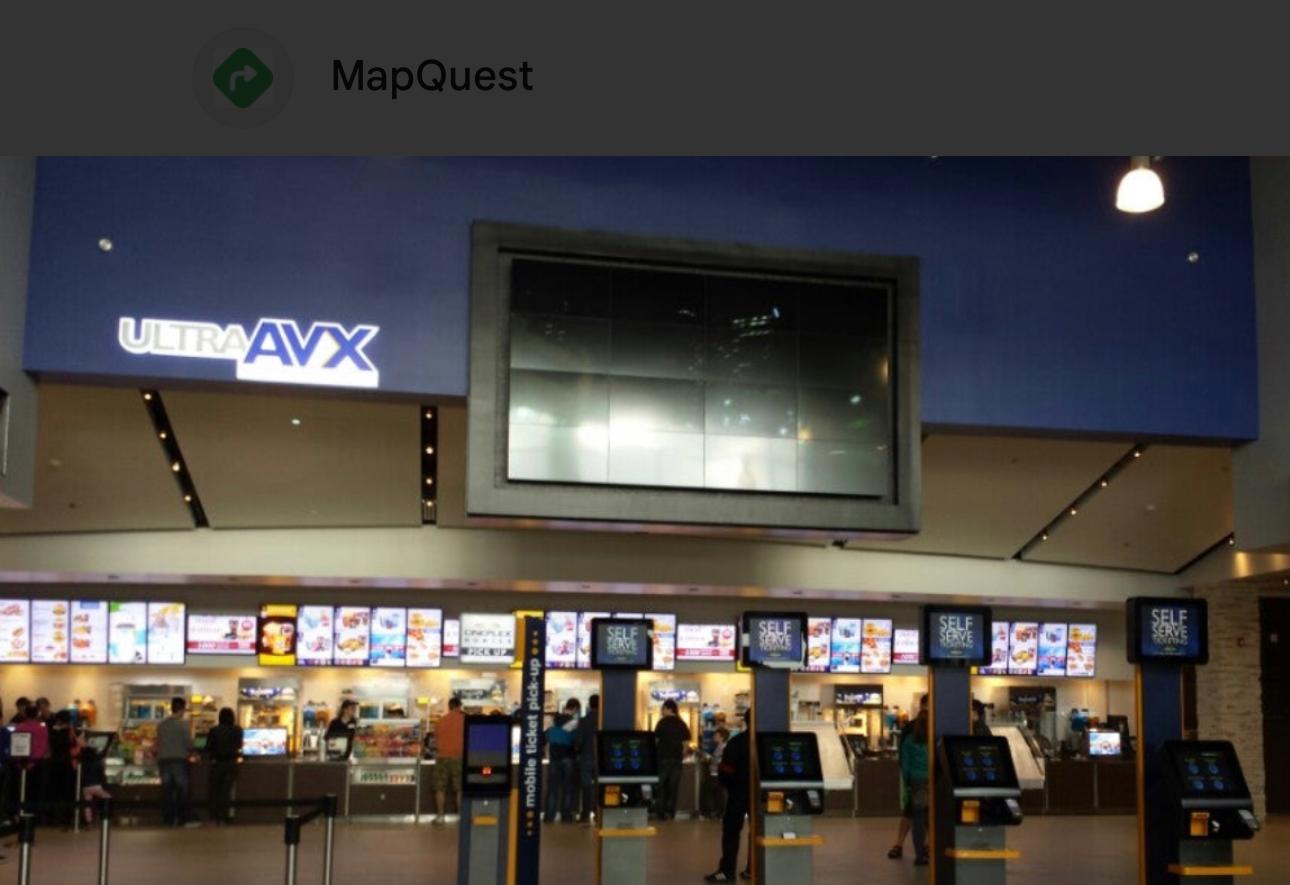 Cineplex AVX concourse interior finishing