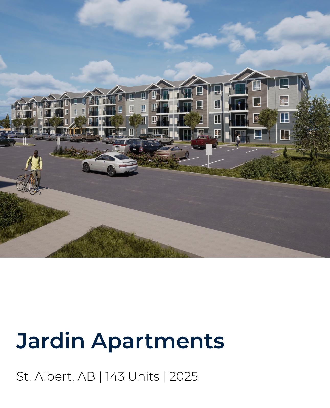 Jardin Apartments new residential build St Albert
